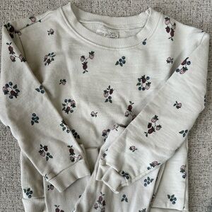 Little Planet Cream Floral Kids Matching Set